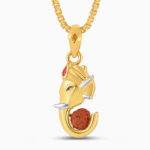Shree Ganesh Rudraksha Pendant | 22ct Gold Shree Ganesh Rudraksha Pendant | 22ct Gold