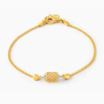 22ct Gold Cylindric Charm Bracelet