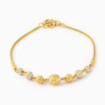 22ct Gold Designer Bead Bracelet for Women