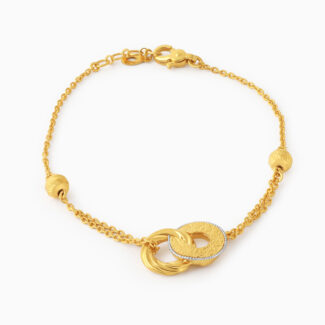 22ct Gold Interlinked Circle Bracelet 22ct Gold Interlinked Circle Bracelet