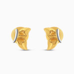 Rodyum Kaplamalı 22 Ayar Altın Kelebek Saplama Küpe Rodyum Kaplamalı 22 Ayar Altın Kelebek Saplama Küpe