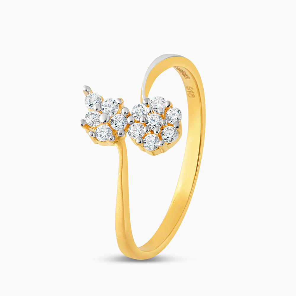 22 Ayar Altın Parlak CZ Yüzük 22 Ayar Altın Parlak CZ Yüzük