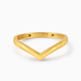 22ct Yellow Gold V Shape Ring | Size K 22ct Yellow Gold V Shape Ring | Size K