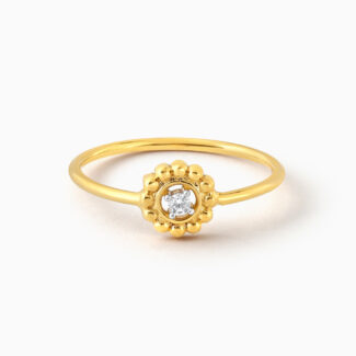 22ct Yellow Gold CZ Ring for Women 22ct Yellow Gold CZ Ring for Women