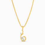 Floral CZ Pendant in 22ct Gold