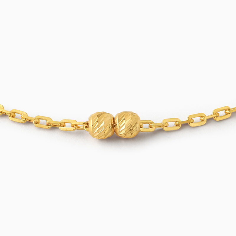 22ct Gold Five Bead Bracelet for Women