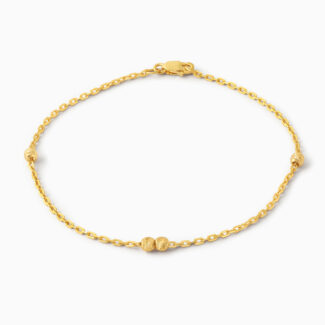 22ct Gold Five Bead Bracelet for Women