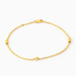 22ct Gold Spaced Perlenarmband für Damen