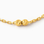 22 Ayar Altın Dokulu Boncuklu Bebek Bilekliği 22 Ayar Altın Dokulu Boncuklu Bebek Bilekliği