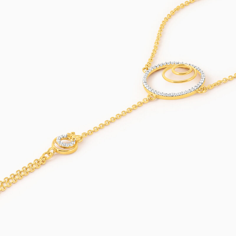 22ct Gold CZ Hand Kette Poncha 22ct Gold CZ Hand Kette Poncha