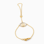 22ct Gold CZ Hand Kette Poncha 22ct Gold CZ Hand Kette Poncha