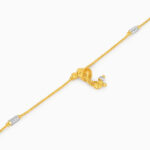 22ct Gold Two-Tone Dropper Bracelet | 7 Inches
