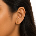 22ct Sunrise Gold Rosettes Stud | Diameter 4mm