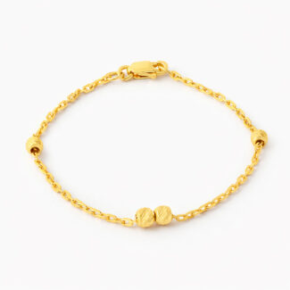 22ct Gold Baby Bead Bracelet 22ct Gold Baby Bead Bracelet
