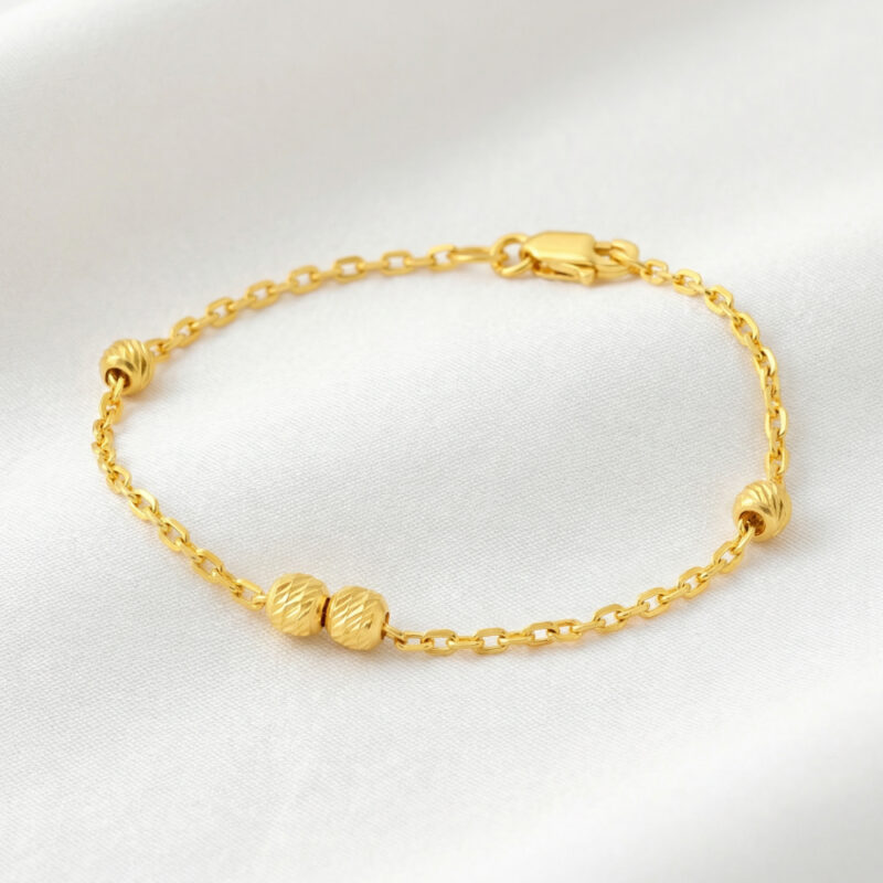 22ct Gold Baby Bead Bracelet