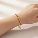 22ct Gold Designer Bead Bracelet for Women