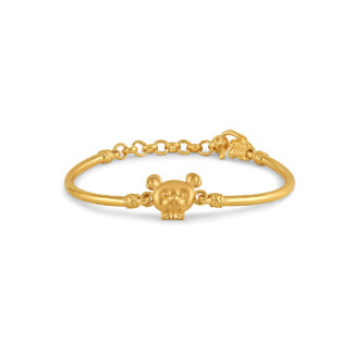 22ct Gold Baby Bracelet with Teddy Motif