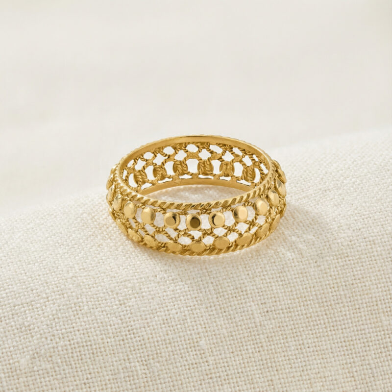 22 Ayar Altın Armari Koleksiyonu Yüzük Bandı 22 Ayar Altın Armari Koleksiyonu Yüzük Bandı