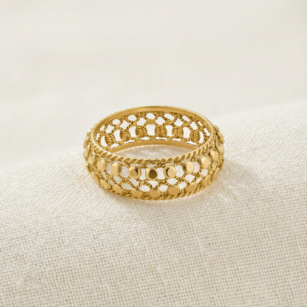 22 Ayar Altın Armari Koleksiyonu Yüzük Bandı 22 Ayar Altın Armari Koleksiyonu Yüzük Bandı