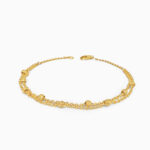 22 Karat Gold-Perlen-Duo-Kettenarmband