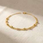 22 Karat Gold-Perlen-Duo-Kettenarmband