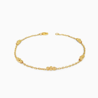 Fine Beaded Gold Women Bracelet in 22ct Fine Beaded Gold Women Bracelet in 22ct