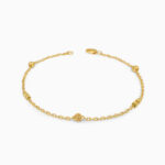 22ct Gold Dotted Bead Chain Bracelet 22ct Gold Dotted Bead Chain Bracelet