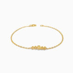 22ct Gold Beaded Chain Bracelet – Dot Texture 22ct Gold Beaded Chain Bracelet – Dot Texture