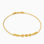 22 Karat Gold Armband mit linearen Perlen