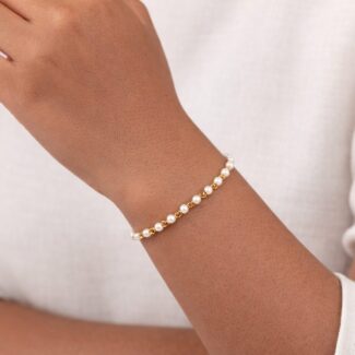 22ct Gold Pearl Bracelet for Ladies | 7 Inches 22ct Gold Pearl Bracelet for Ladies | 7 Inches