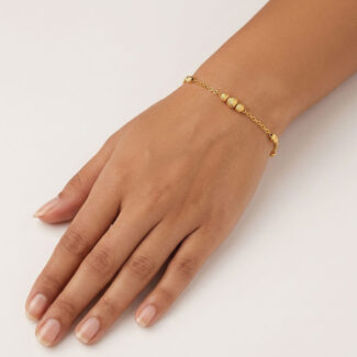 22ct Gold Fine Bead Bracelet for Women