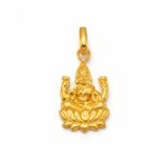 22ct Yellow Gold Lakshmi Pendant