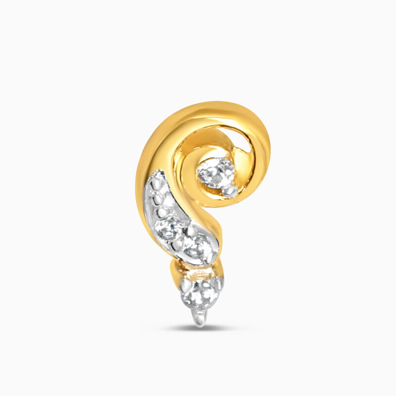 22ct Gold Sparkle Studs with CZ