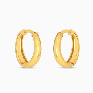 22ct Gold Minimalist Hoop Earring 22ct Gold Minimalist Hoop Earring