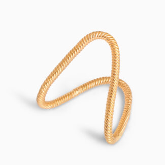 22ct Sunrise Gold Zariya Vanki Ring | Size R