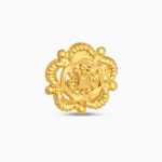 22ct Gold Filigree Blossom Stud Earrings