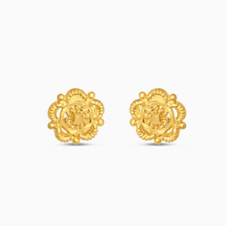 22ct Gold Filigree Blossom Stud Earrings 22ct Gold Filigree Blossom Stud Earrings