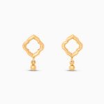 أقراط مرصعة بالذهب عيار 22 قيراط من مجموعة دواني من الذهب عيار 22 قيراط أقراط مرصعة بالذهب عيار 22 قيراط من مجموعة دواني من الذهب عيار 22 قيراط