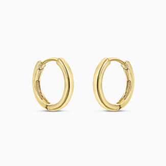 18ct Yellow Gold Minimal Bali Hoops 18ct Yellow Gold Minimal Bali Hoops