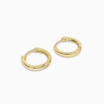 18ct Yellow Gold Minimal Bali Hoops