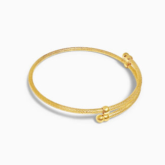 22ct Gold Dot Textured Baby Bangle – Adjustable 22ct Gold Dot Textured Baby Bangle – Adjustable