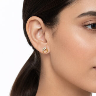 Radiant Flame Stud Earrings