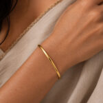 Klassischer Armreif aus 22 Karat Gelbgold Klassischer Armreif aus 22 Karat Gelbgold