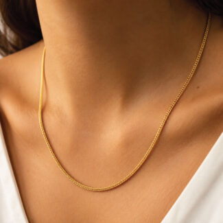 Classic 22ct Gold Foxtail Chain | 18 Inch Classic 22ct Gold Foxtail Chain | 18 Inch