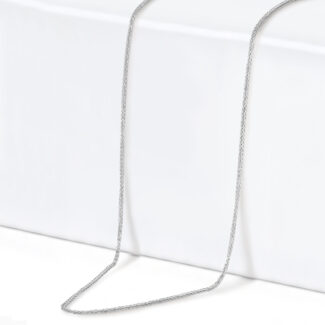 18ct White Gold Woven Foxtail Chain