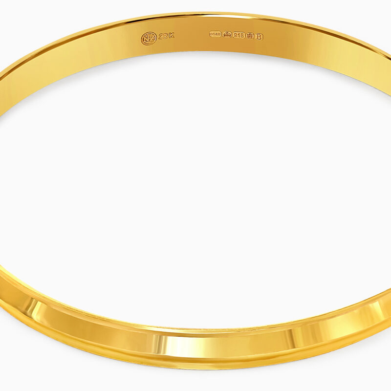22ct Gold Plain Baby Bangle