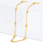 سلسلة خرزات ذهبية مزخرفة من الذهب عيار 22 قيراط مالا سلسلة خرزات ذهبية مزخرفة من الذهب عيار 22 قيراط مالا