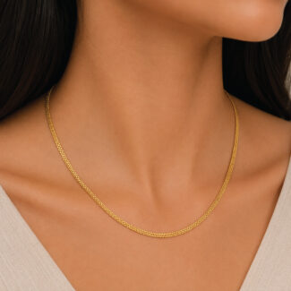 22ct Yellow Gold Double Box Chain UK