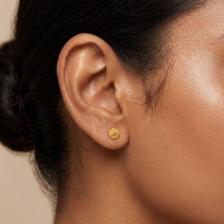 22ct Gold Bloom Stud Earrings