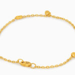 Armband aus 22 Karat Gold mit gepunkteten Perlen